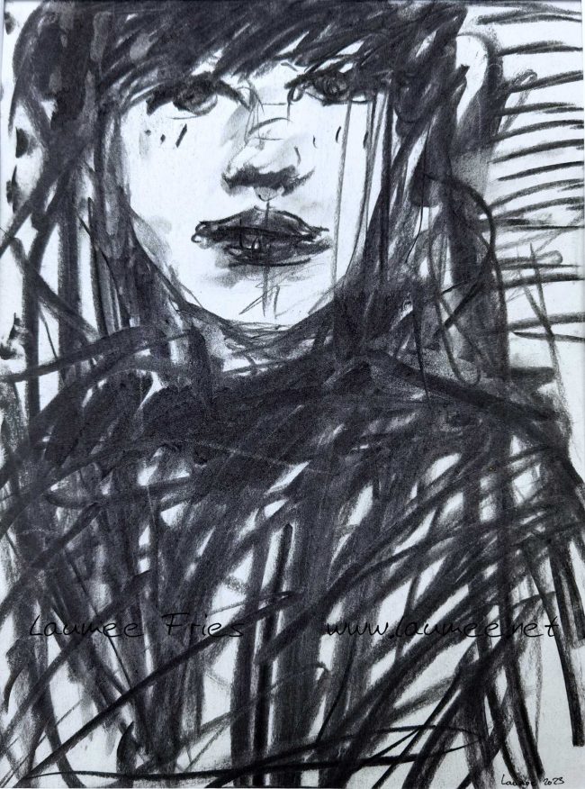 Raw Strokes – charcoal drawings
